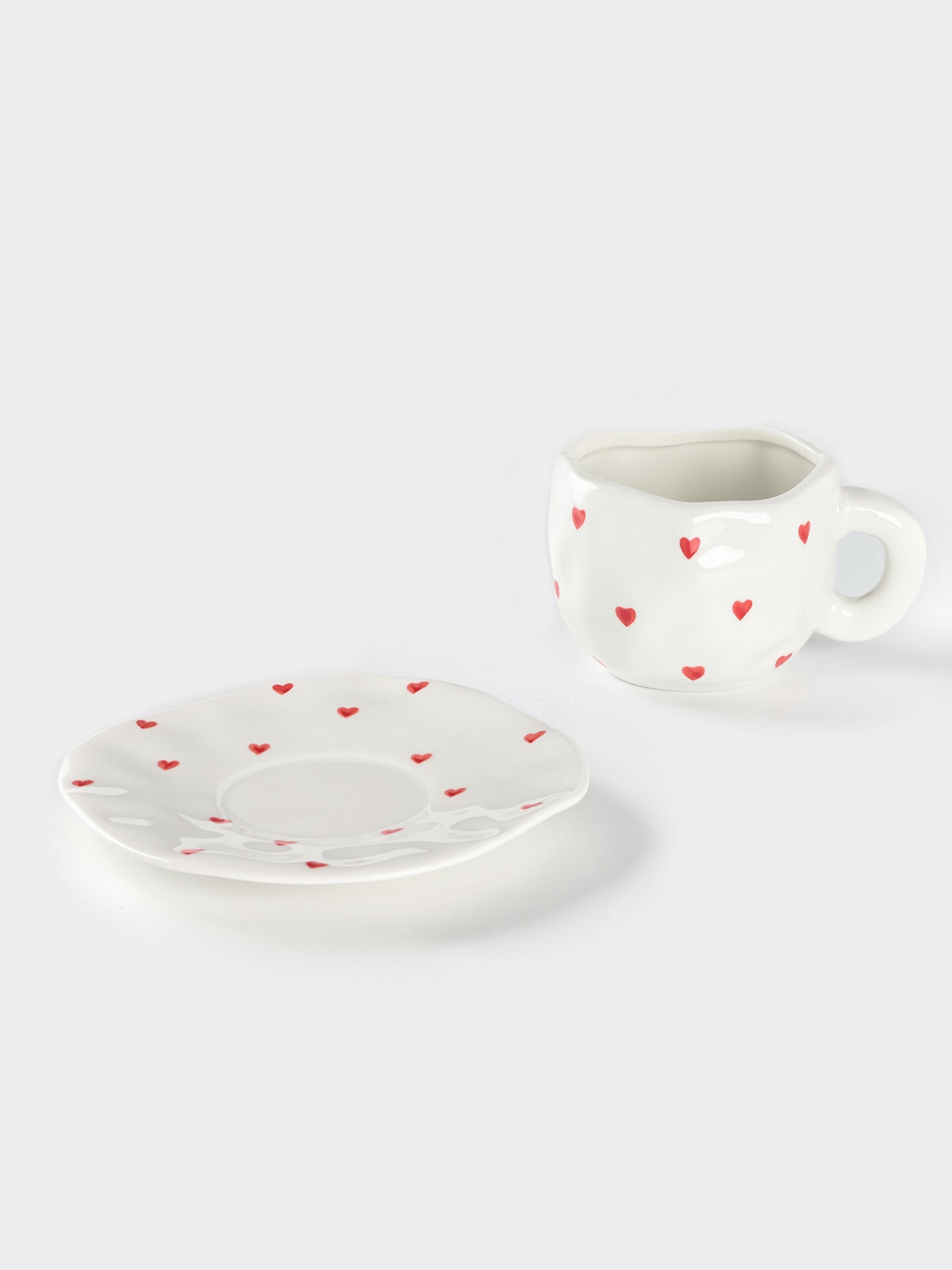 Чайная пара 220 мл "Любовь" ручная роспись, блюдце 16*1,5 кружка 12*9,5*7,5     10662997