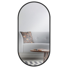 Зеркало интер. настен. 80*40см овал с окантов. черный 8041-Z1