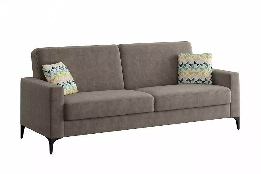 Диван-кровать Алекс 3т (Геометрия 69+Вивальди 5)