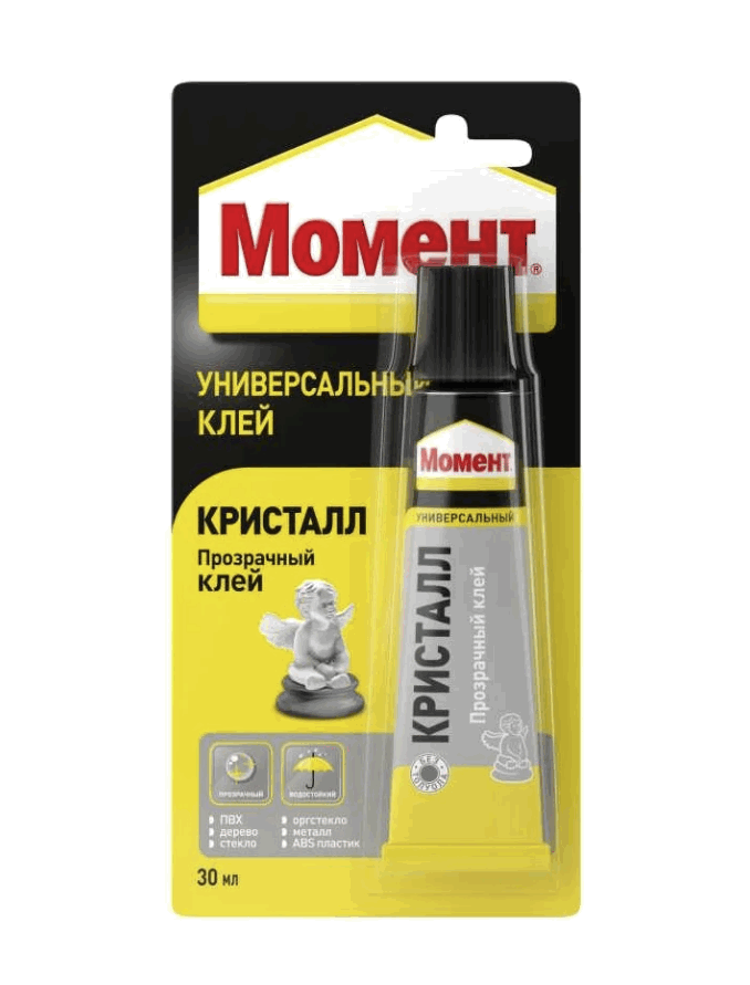 Клей Момент Кристалл 30мл блистер