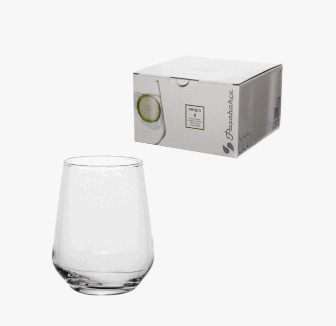 Стакан "Аллегра (Allegra)" 195мл (набор 2шт) д7*23см (1024021) цв/кор стекло Pasabahce  440079/