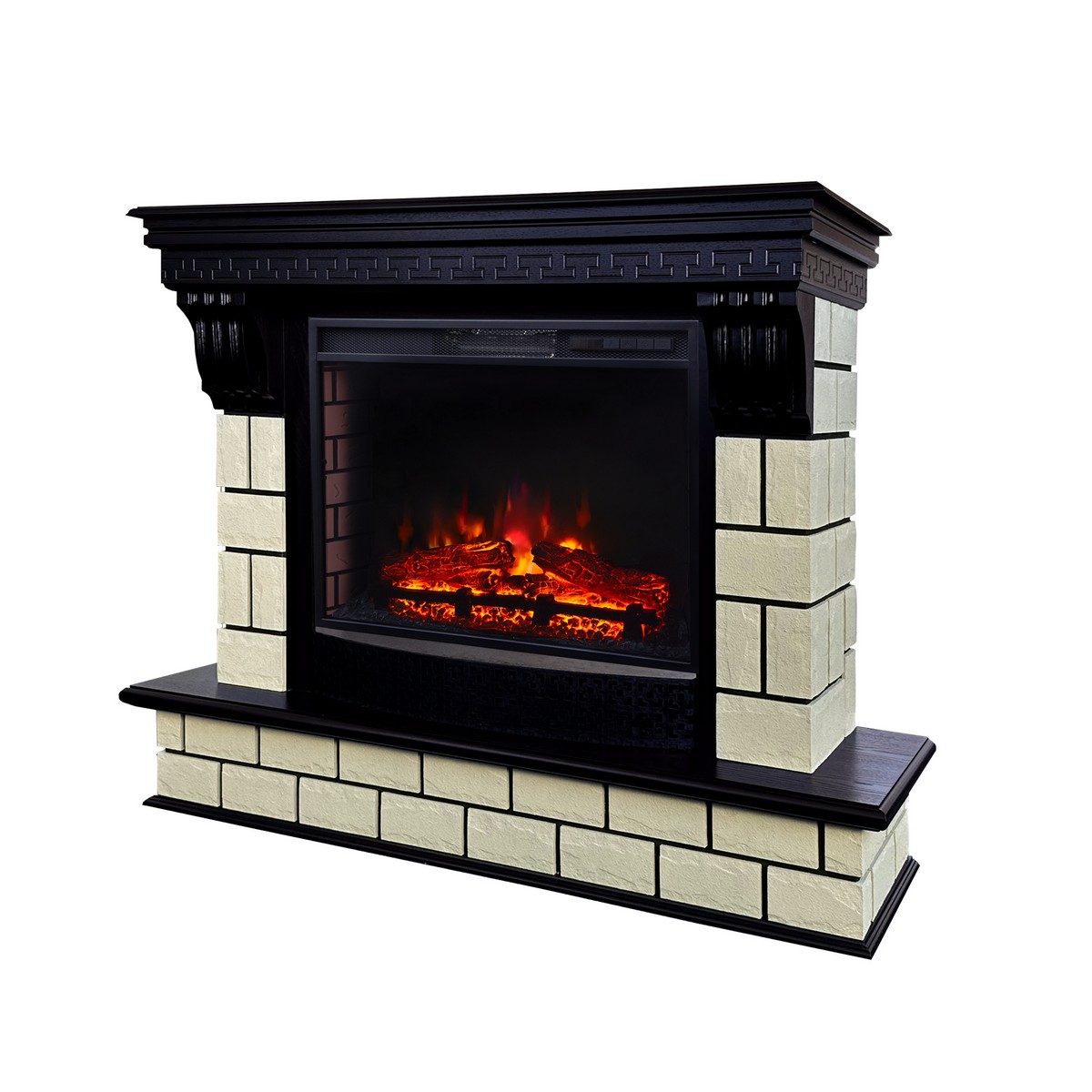 Каминокомплект CASTLE R 25.5 AO-287 + SPARTA 25.5 S LED NT (SPT25.5)