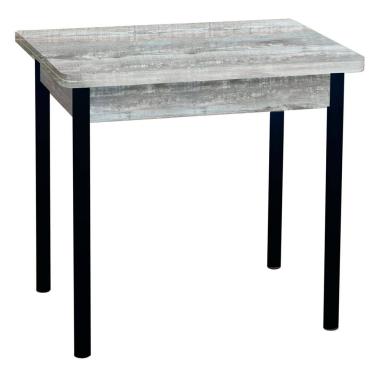 Стол обеденный Компакт 80*60 раскл. бетон тёмный/ХРОМ