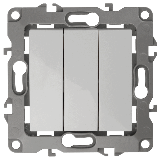 *Выключатель тройной ЭРА 10АХ-250В, IP20, Эра 12, медь