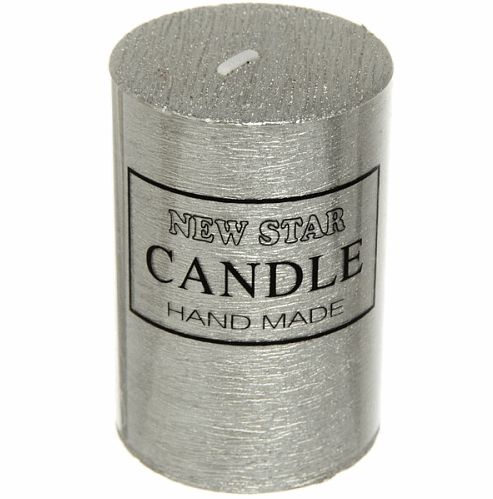Свеча "New Star" 5*15см цвет серебро ZD-074 114-148