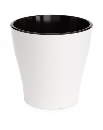 Горшок цветочный "Лея" 17л двойной (с автополивом) (белый)