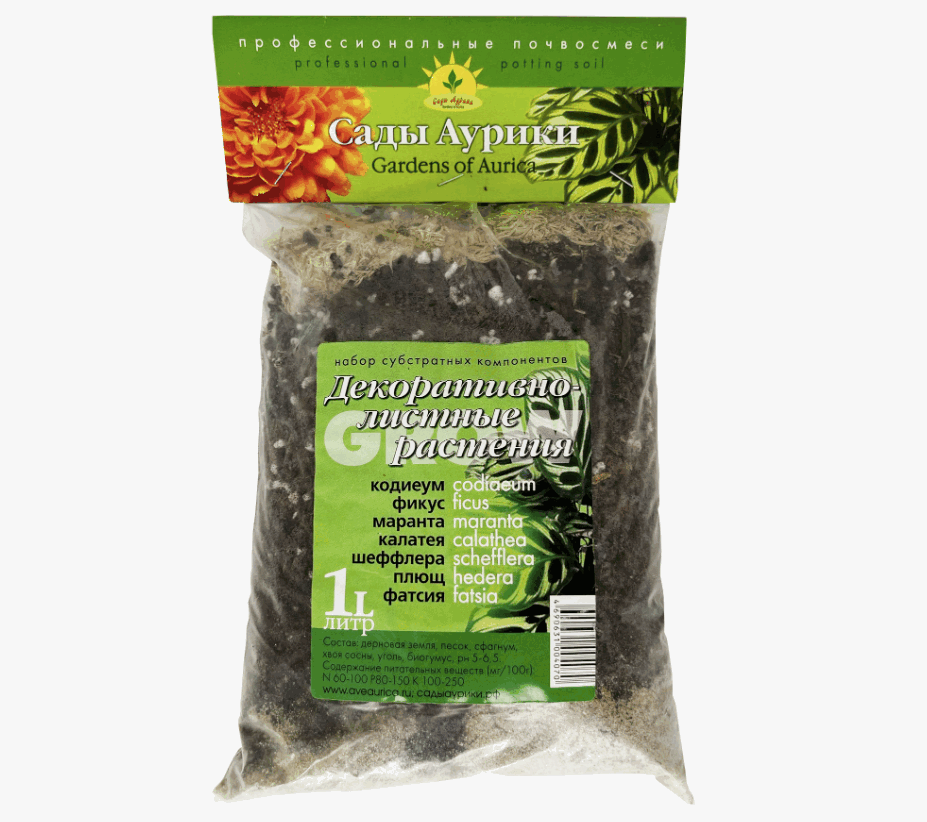 Субстратный компонент д/комн раст "Декоративно-лиственные" 1л 352647/070