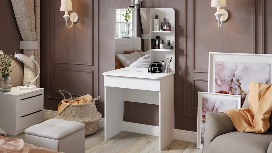 Туалетный стол Майя (Белый Ясень)