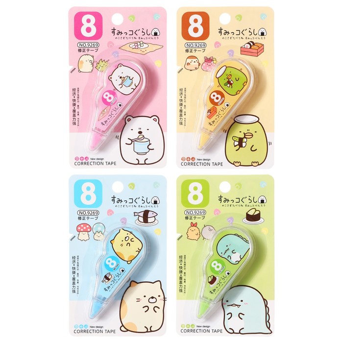 Корректор-лента 3м*5мм на блистере прозрачный с рисунком МИКС 1722955