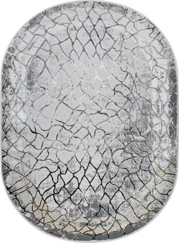 Ковер ROMA 1,25*1,80 37888A GREY FLS / BEIGE FLS овал