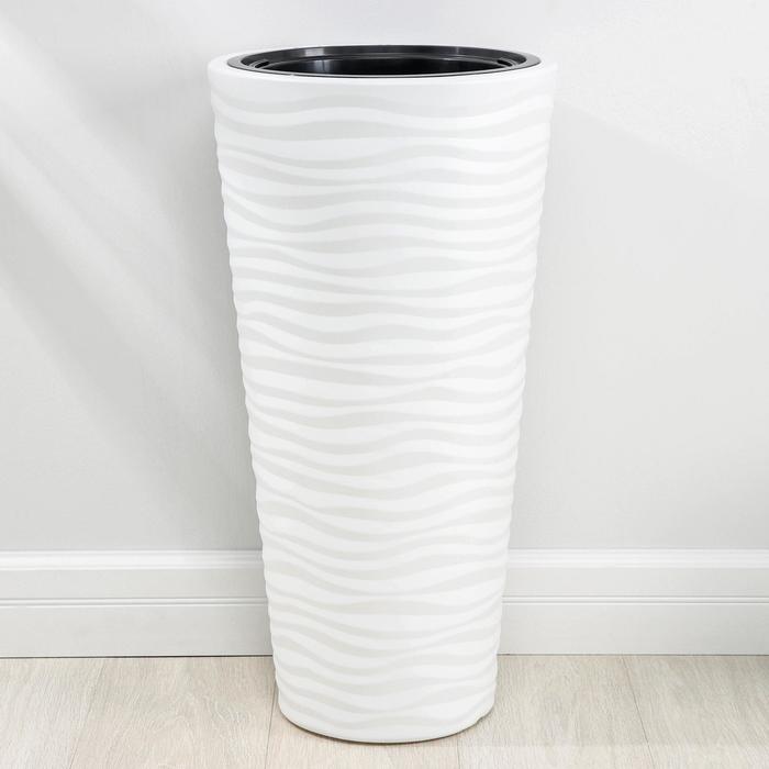 Кашпо Оазис 43л. (со вставкой 10л)  белый