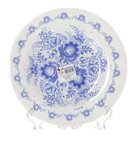 *Тарелка обеден. Гжель d-260мм D28658 SL 10328 D