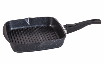 Сковорода-гриль квадр.28*28 АП Гранит black 