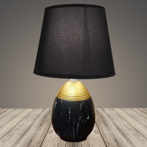 Лампа настольная 2950CS-XHP черный/серый абажур