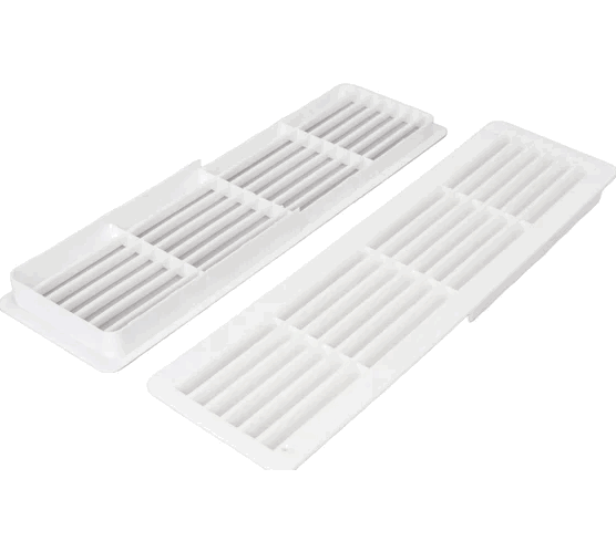 Решетка вентиляционная  дверная белая П4513ДП