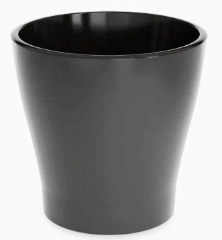 Горшок цветочный "Лея" 17л двойной (с автополивом) (графитовый)