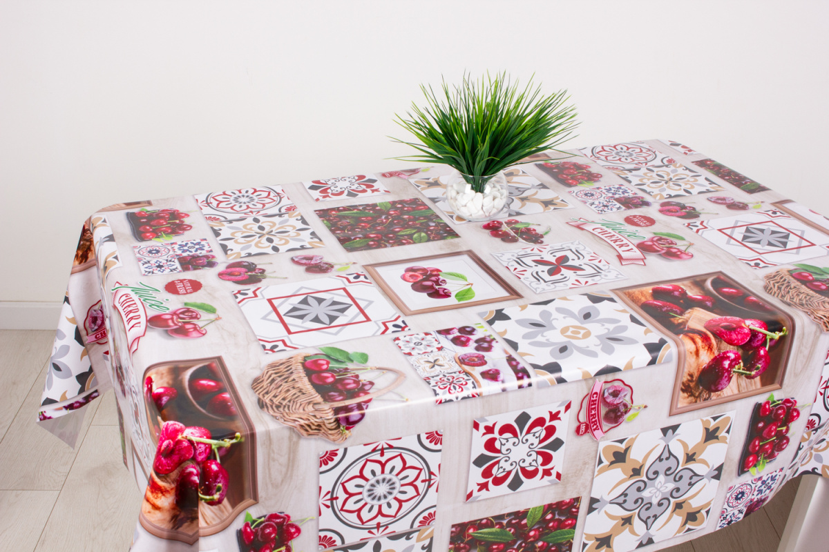 Клеенка Mirror  140см Спелая черешня GX-277A