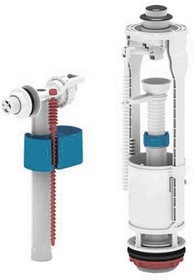 Арматура д/бачка кнопка мет, бок. подв. эконом 1/2 АНИ WC6050M