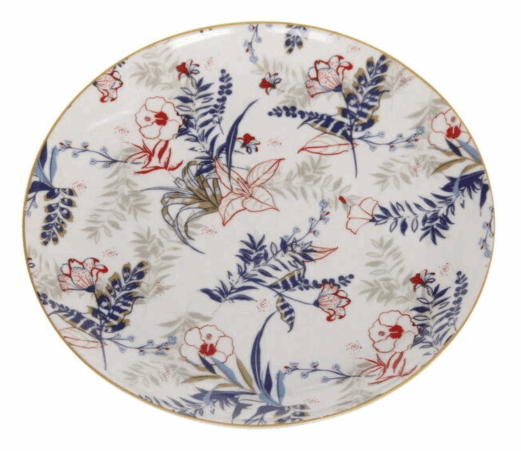 *Тарелка керам. "Paradise" 17,5см белая