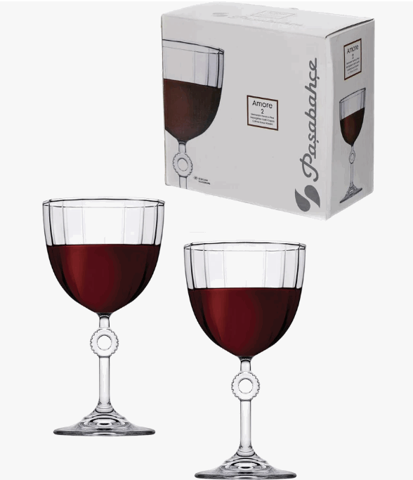 Набор стаканов "Amore" 270мл (набор 2шт) д9*17см (1106364) цв/кор стекло Pasabahce 440303