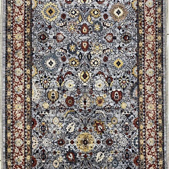 Ковровое покрытие GARDEN SILVER (PRINT) 239_5400 (с бордюром) - 0,8 м 