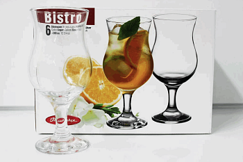 Набор бокалов Bistro 6шт 380мл (коктейль) 44872В