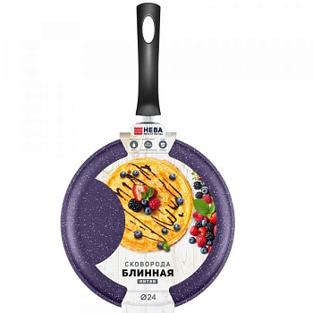 Сковорода 24 блинная литая (violet)  6224v
