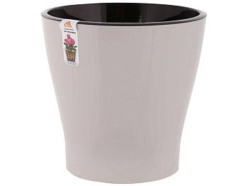 Горшок цв. "Лея" 5л двойной (бежевый)
