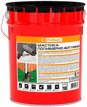 Мастика полимерно-битумная PROFIMAST 21,5л/18кг