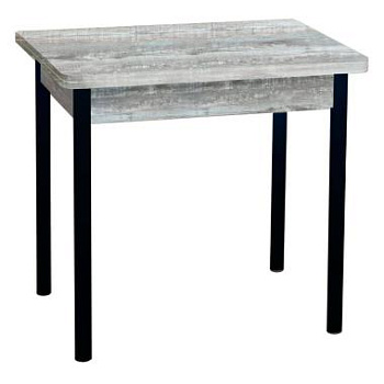 Стол обеденный Компакт 80*60 раскл. бетон тёмный/ХРОМ