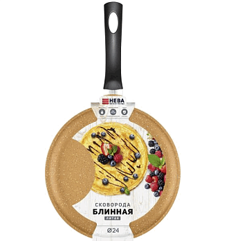 Сковорода 24 блинная литая (orange)  6224or