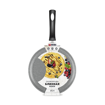 Сковорода 24 блинная литая (gray)  6224g