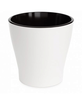 Горшок цветочный "Лея" 17л двойной (с автополивом) (белый)