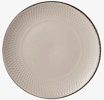 *Салатник 14 см 620мл  "Графика" Бежевый песок