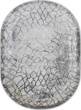 Ковер ROMA 1,25*1,80 37888A GREY FLS / BEIGE FLS овал