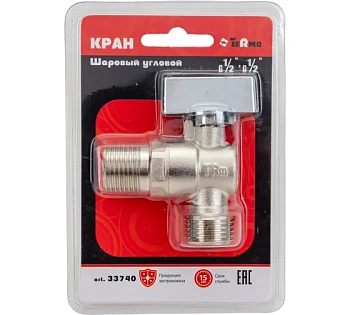 Кран шаровый угловой  TRm 1/2"*1/2" 740 25631