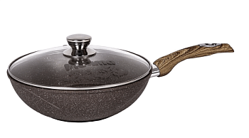 Сковорода ВОК 28см Гранит brown 78806								