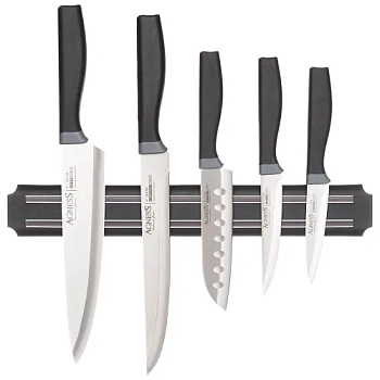 Набор ножей Agness Corrida 6 пр.с магнит. держат. пластик. ручк. 911-043