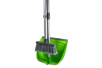 Набор д/сухой уборки Совок+щетка с длин.ручкой 80см салатовый In`loran MSO-22SL