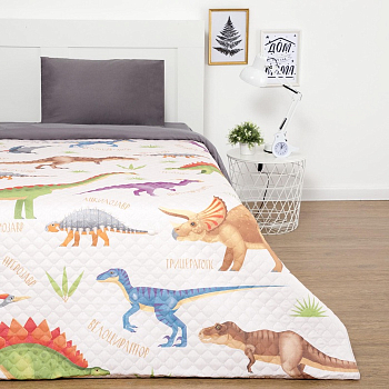 Покрывало ЭТЕЛЬ 1,5 сп Динозавры 145*210 см микрофибра 5084823