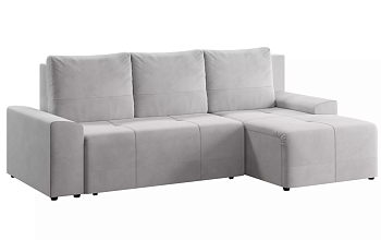 Угловой диван-кровать "Альмисса" 2т-1пф (1пф-2т) СК (Ультра Смог)