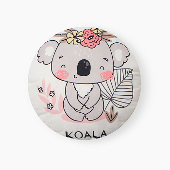 Подушка декор. Этель "Коала" d30 см велюр 100% п/э 10850082