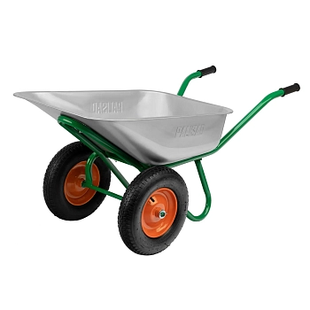 Тачка садово-строительная,два колеса,усиленная, грузоподъемн. 320кг, объем 100л