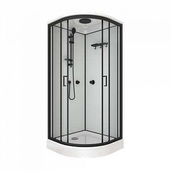 Кабина душевая Прайм-Блэк 90*90А (3 места)